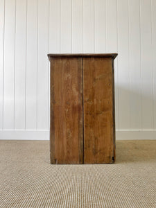 A Large and Primitive English Pine Chest of Drawers Dresser or Sideboard c1850