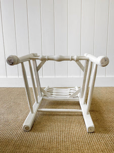 A Set of 2 Painted English Oak Ladder Back Chairs