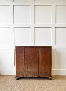 A Pleasant Narrow English Pine Cabinet or Sideboard with W and K Initials