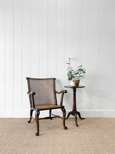 A 19th Century Mahogany Anglo-Indian Caned Arm Chair