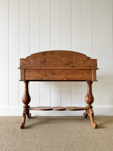 Antique English Pine Console Side Table c1860