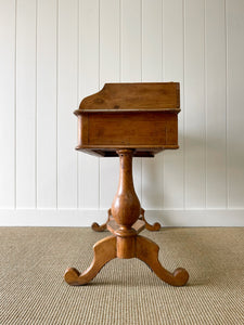 Antique English Pine Console Side Table c1860