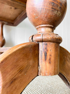 Antique English Pine Console Side Table c1860