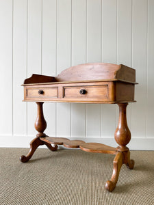Antique English Pine Console Side Table c1860