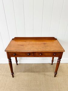A Small English Country Galleried Console Table or Desk