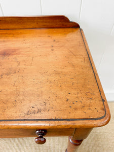 A Small English Country Galleried Console Table or Desk