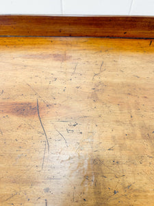 A Small English Country Galleried Console Table or Desk