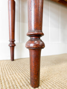 A Small English Country Galleried Console Table or Desk