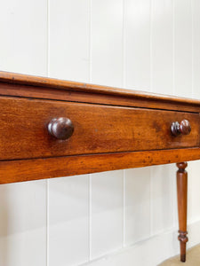 A Small English Country Galleried Console Table or Desk