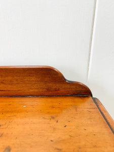 A Small English Country Galleried Console Table or Desk