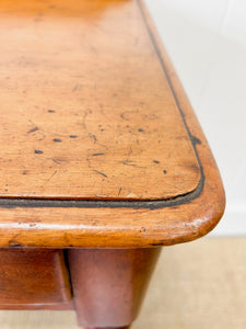 A Small English Country Galleried Console Table or Desk
