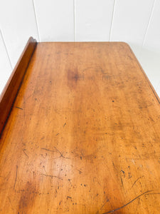 A Small English Country Galleried Console Table or Desk
