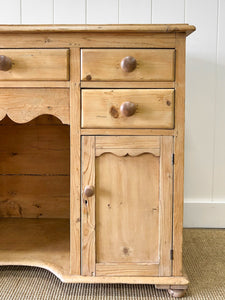 A Pleasing English Pine Sideboard c1870