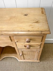 A Pleasing English Pine Sideboard c1870
