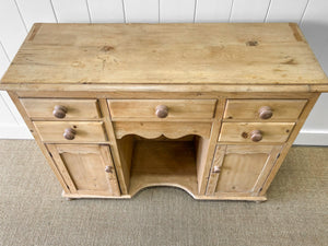 A Pleasing English Pine Sideboard c1870