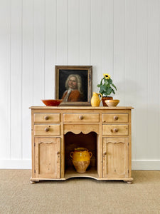 A Pleasing English Pine Sideboard c1870