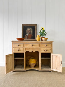 A Pleasing English Pine Sideboard c1870
