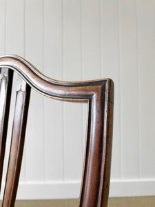 A Stunning English 18th Century Mahogany Occasional Chair Newly Upholstered
