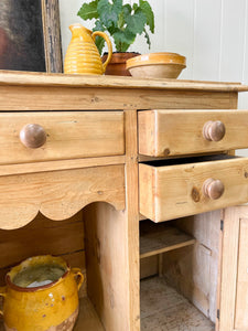 A Pleasing English Pine Sideboard c1870