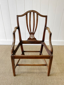 A Stunning English 18th Century Mahogany Occasional Chair Newly Upholstered