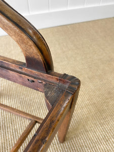 A Stunning English 18th Century Mahogany Occasional Chair Newly Upholstered
