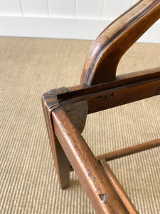 A Stunning English 18th Century Mahogany Occasional Chair Newly Upholstered