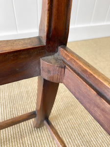 A Stunning English 18th Century Mahogany Occasional Chair Newly Upholstered