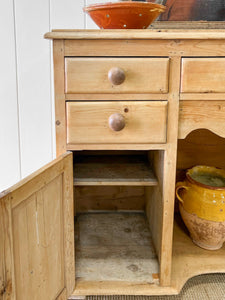 A Pleasing English Pine Sideboard c1870