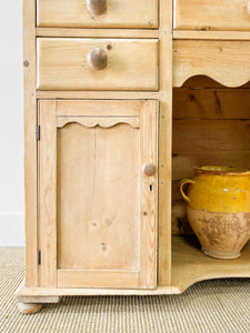 A Pleasing English Pine Sideboard c1870