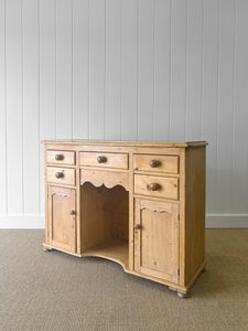 A Pleasing English Pine Sideboard c1870