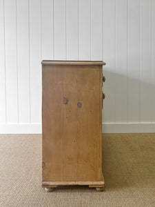 A Pleasing English Pine Sideboard c1870