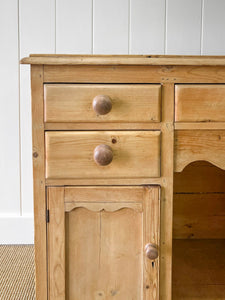 A Pleasing English Pine Sideboard c1870