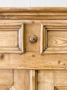 A Large 19th Century Pine Cupboard or Sideboard c1880