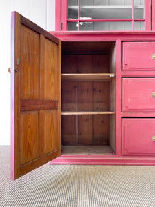 A Delightful Painted Pine Cabinet c1900
