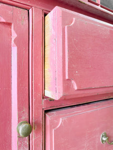 A Delightful Painted Pine Cabinet c1900