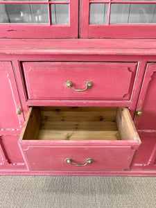A Delightful Painted Pine Cabinet c1900
