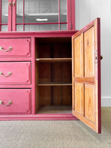 A Delightful Painted Pine Cabinet c1900