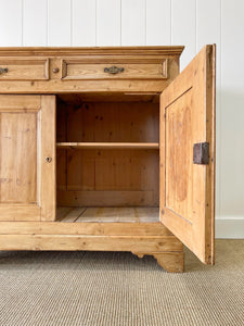 A Large 19th Century Pine Cupboard or Sideboard c1880