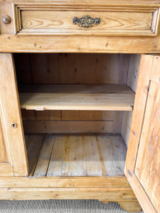 A Large 19th Century Pine Cupboard or Sideboard c1880