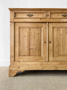 A Large 19th Century Pine Cupboard or Sideboard c1880
