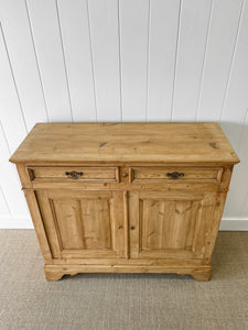A Large 19th Century Pine Cupboard or Sideboard c1880