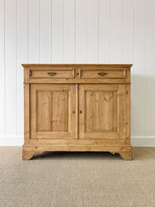 A Large 19th Century Pine Cupboard or Sideboard c1880