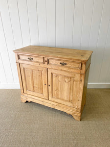 A Large 19th Century Pine Cupboard or Sideboard c1880