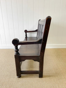 A Good 19th Century English Oak Settle