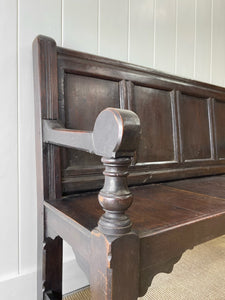 A Good 19th Century English Oak Settle