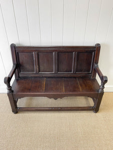 A Good 19th Century English Oak Settle