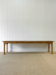 An English 9ft  8in Early 19th Century Country Pine Farmhouse Sideboard Harvest Table
