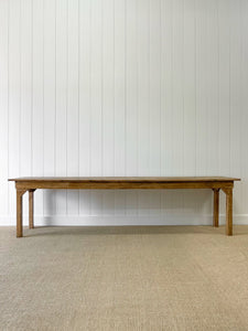 An English 9ft  8in Early 19th Century Country Pine Farmhouse Sideboard Harvest Table