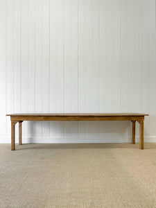 An English 9ft  8in Early 19th Century Country Pine Farmhouse Sideboard Harvest Table