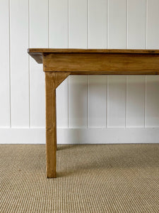 An English 9ft  8in Early 19th Century Country Pine Farmhouse Sideboard Harvest Table